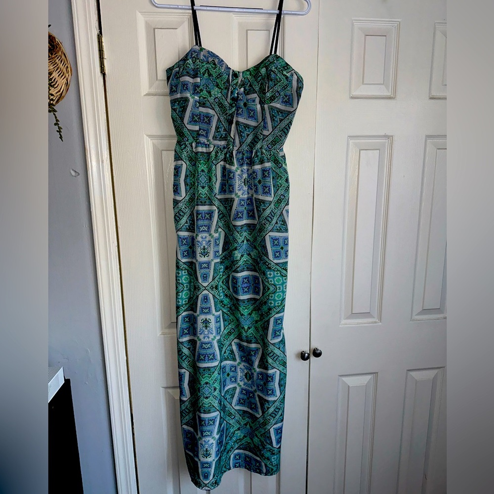 Heart Neckline Maxi Dress